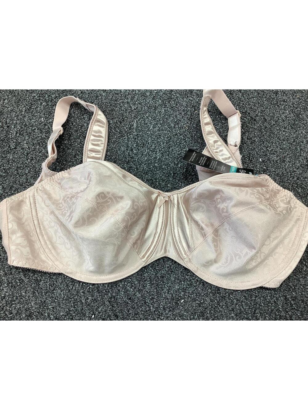 Bali Minimizer Bra 40C Nude with Jacquard Pattern